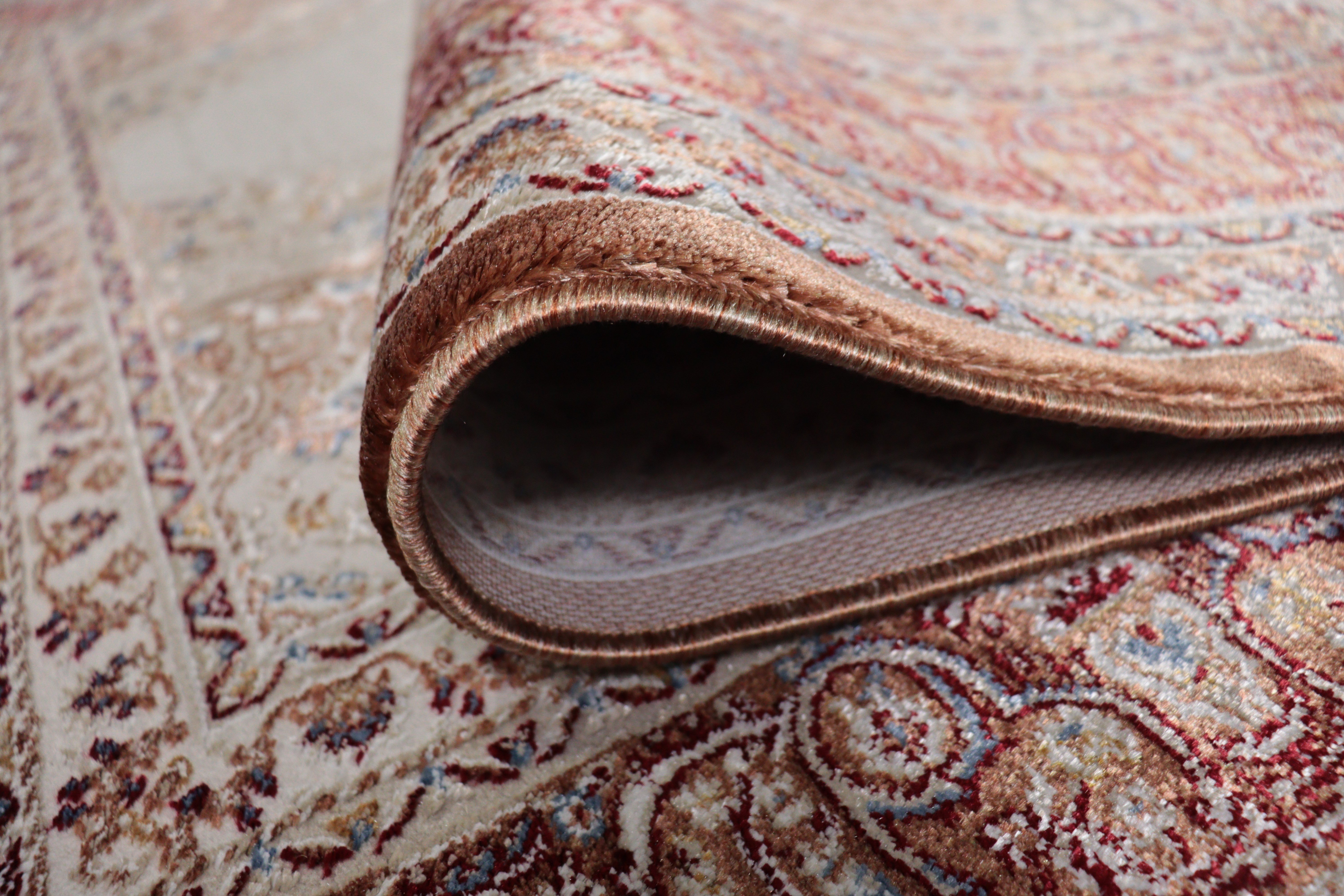 GOBLEN Serisi 710.000 Point Toz Tutmaz Pamuk Tabanlı Terra Renkli Halı I 8628