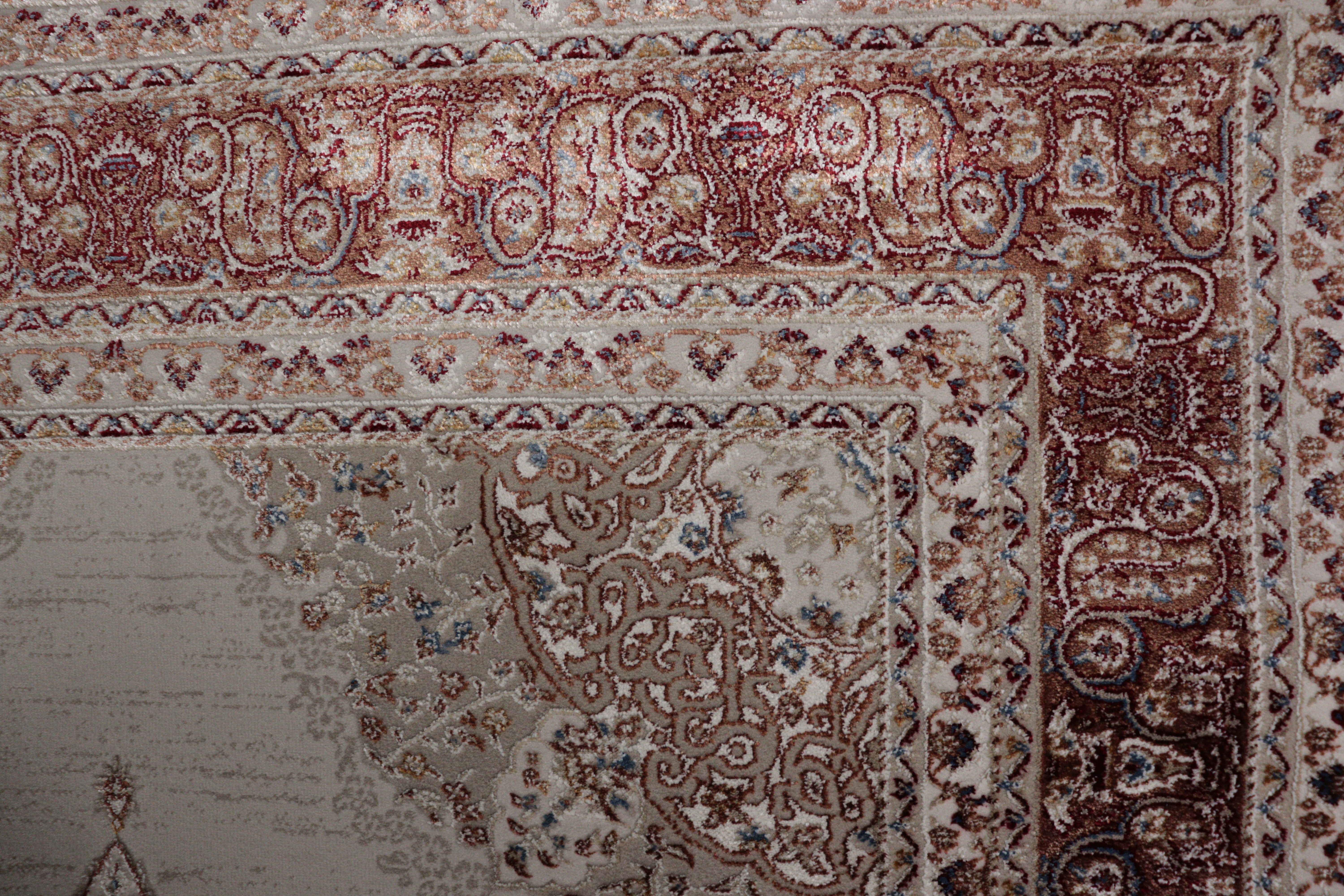 GOBLEN Serisi 710.000 Point Toz Tutmaz Pamuk Tabanlı Terra Renkli Halı I 8628