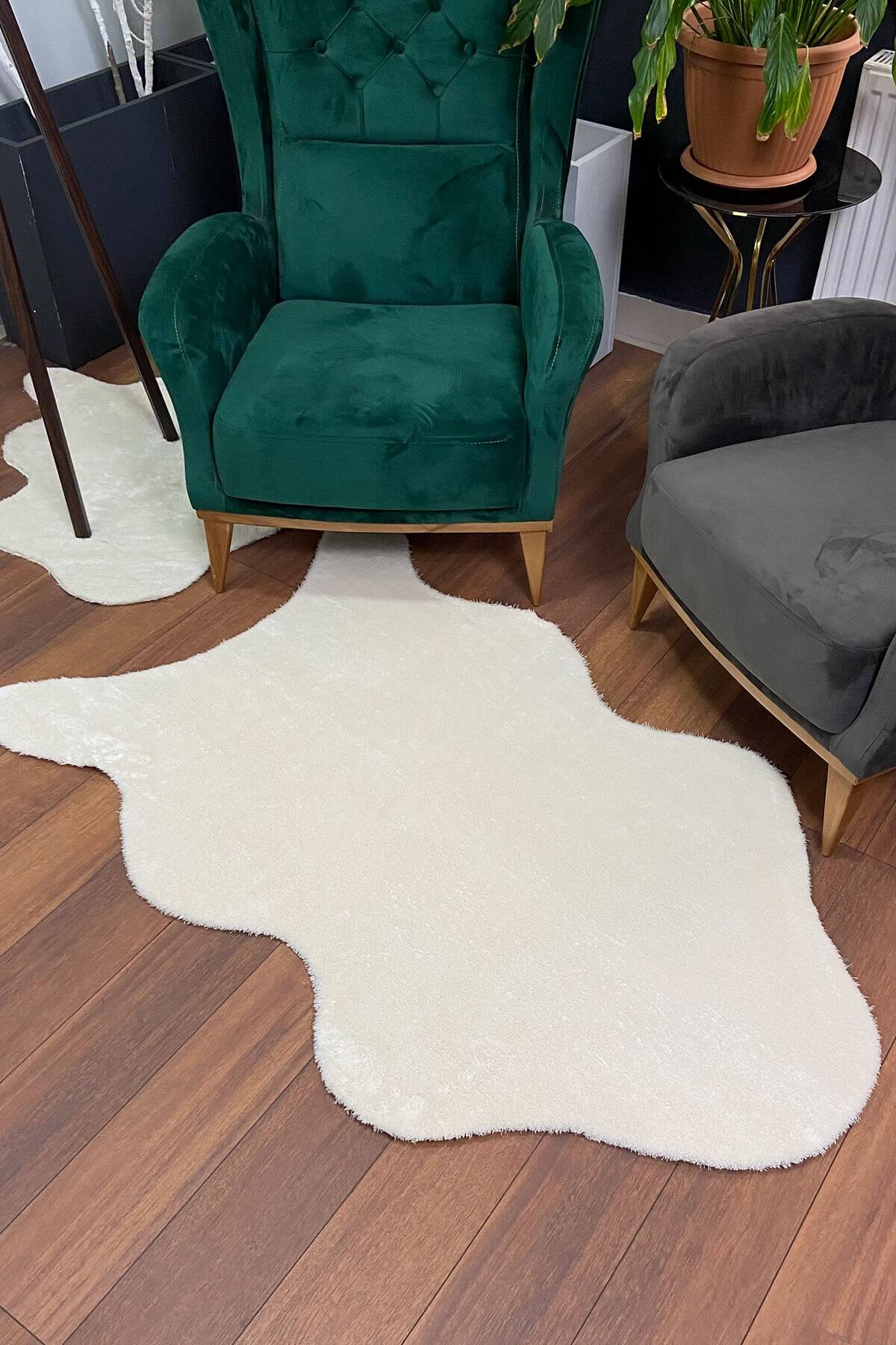 Krem Post Peluş Halı