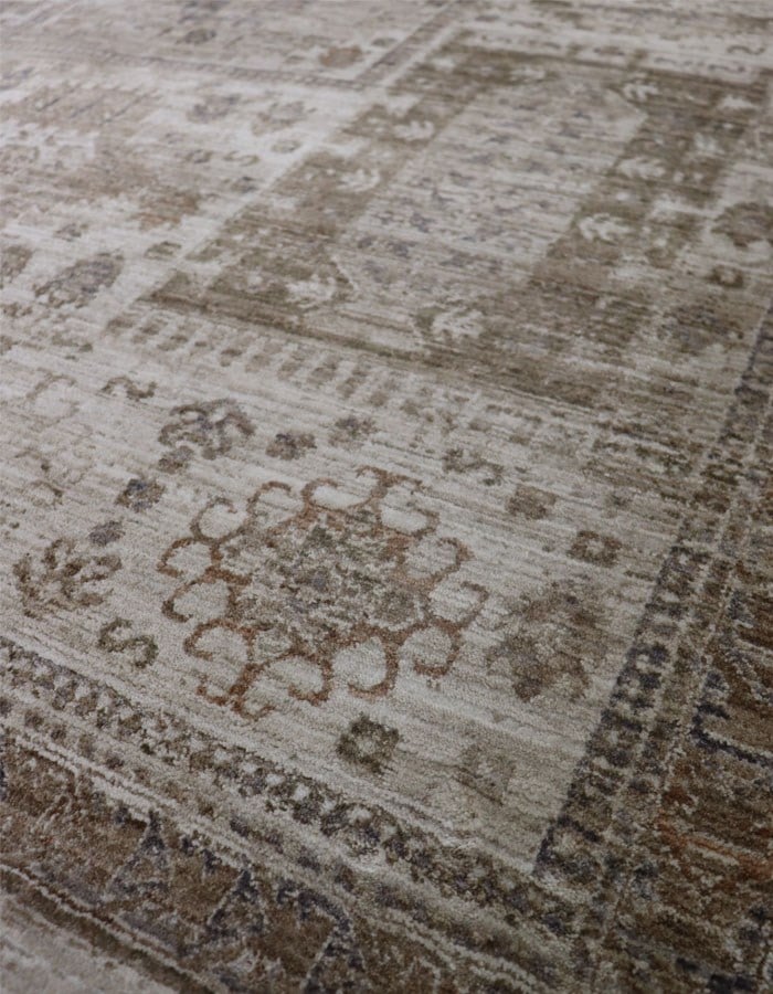 Lidya Toz Tutmaz Ve Tüylenmez Modern Halı - Krem Vizon Y0735