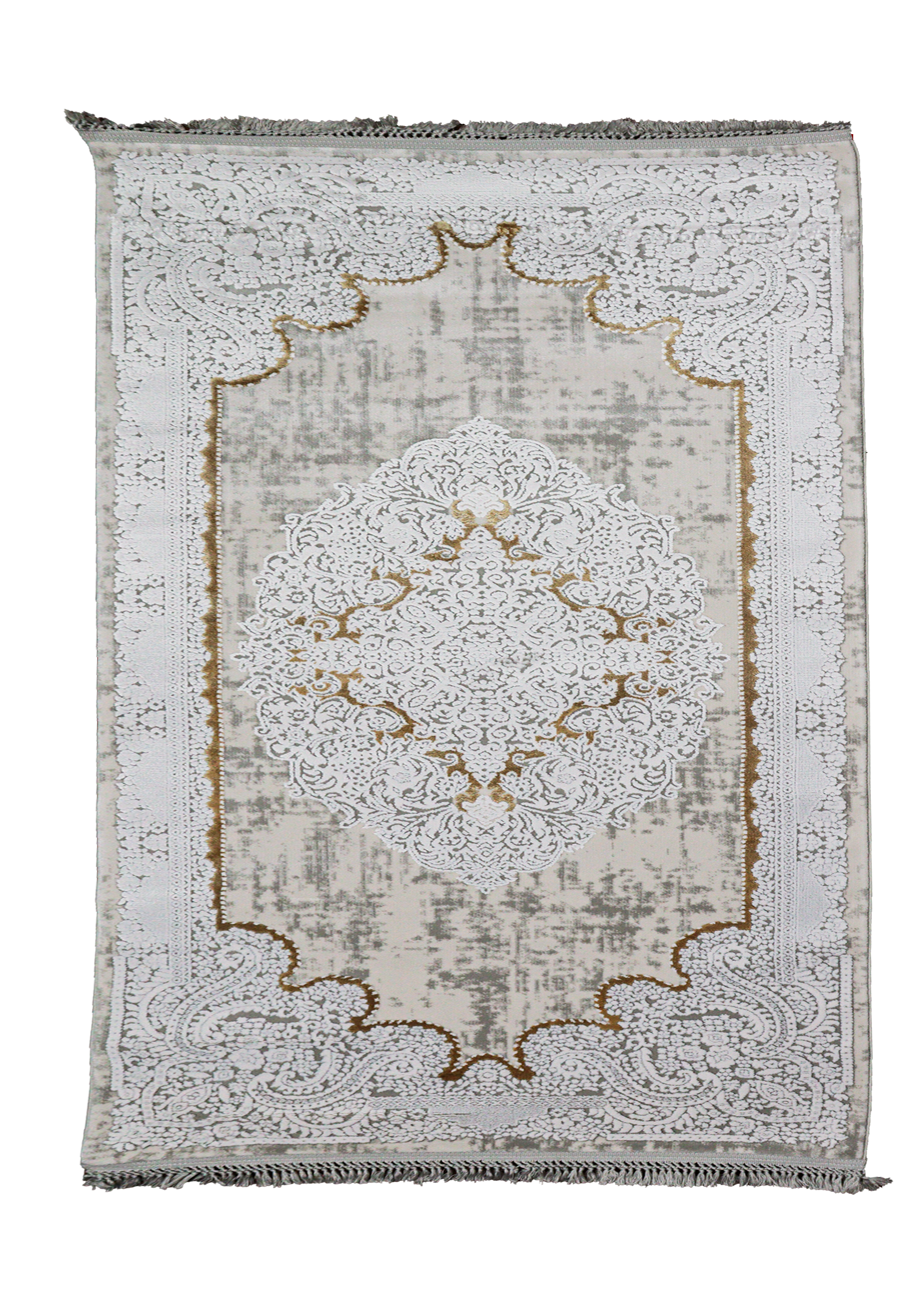 Nostalji Seri Gold Klasik Motifli Altı Kaymaz Makine Dokuma Halı | 13418