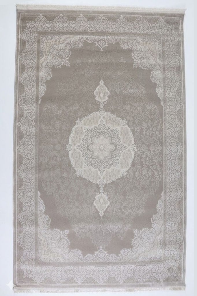 PARLA Serisi Göbek Motifli Krem Bej Halı | LZ193A