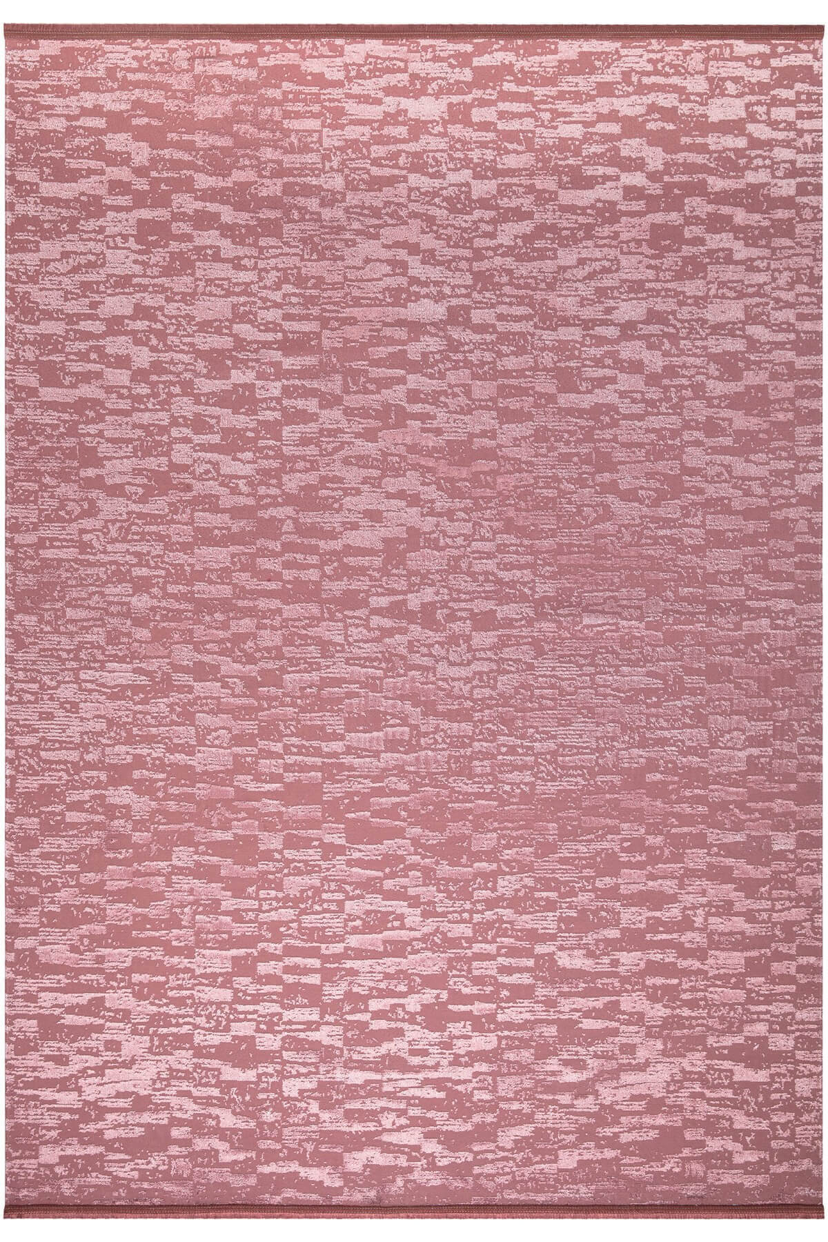 Pembe Renkli Parlak Altı Kaymaz Yıkanabilir ince Halı
