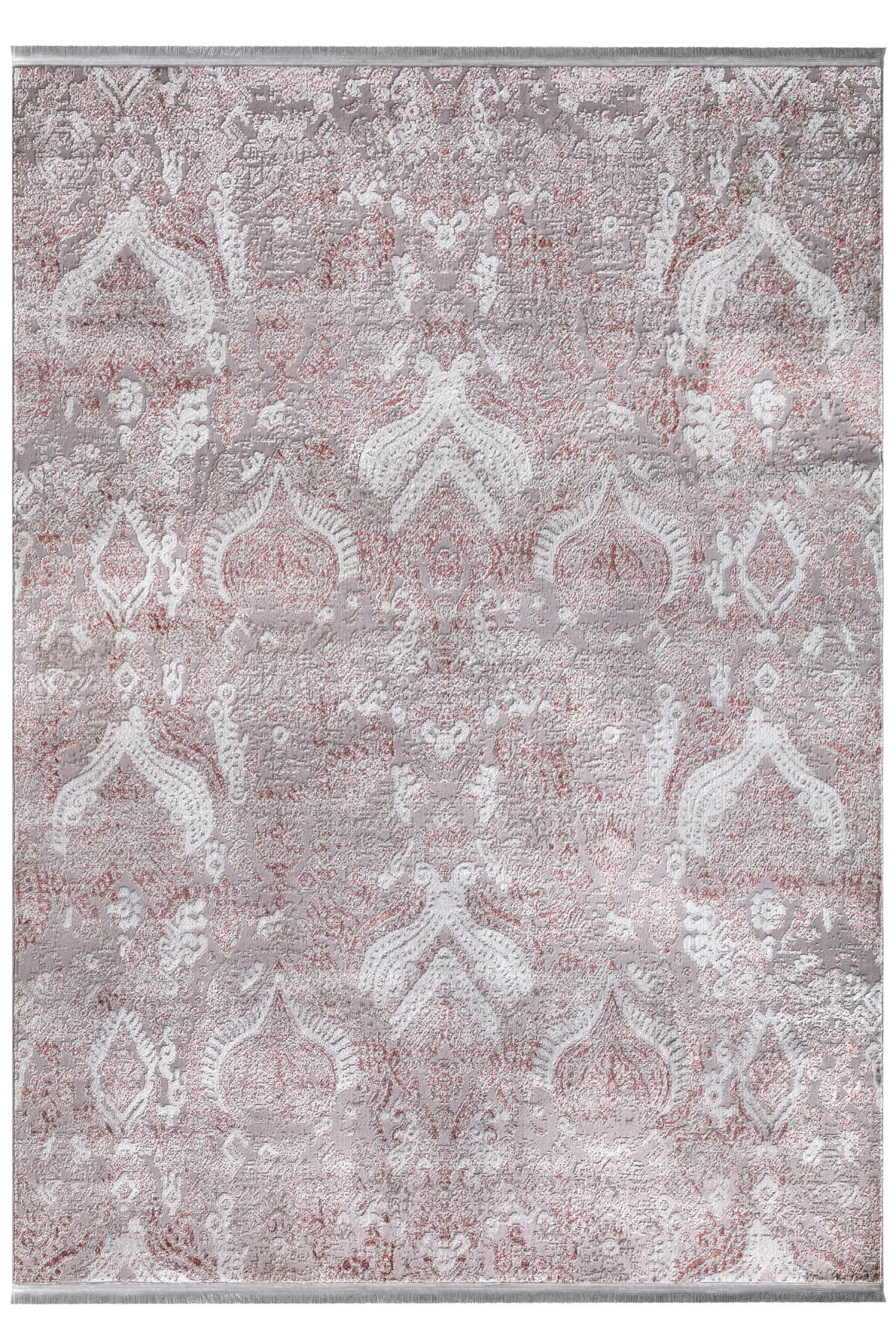 Pembe Renkli Füme Plus Parlak Kaymaz Yıkanabilir Halı