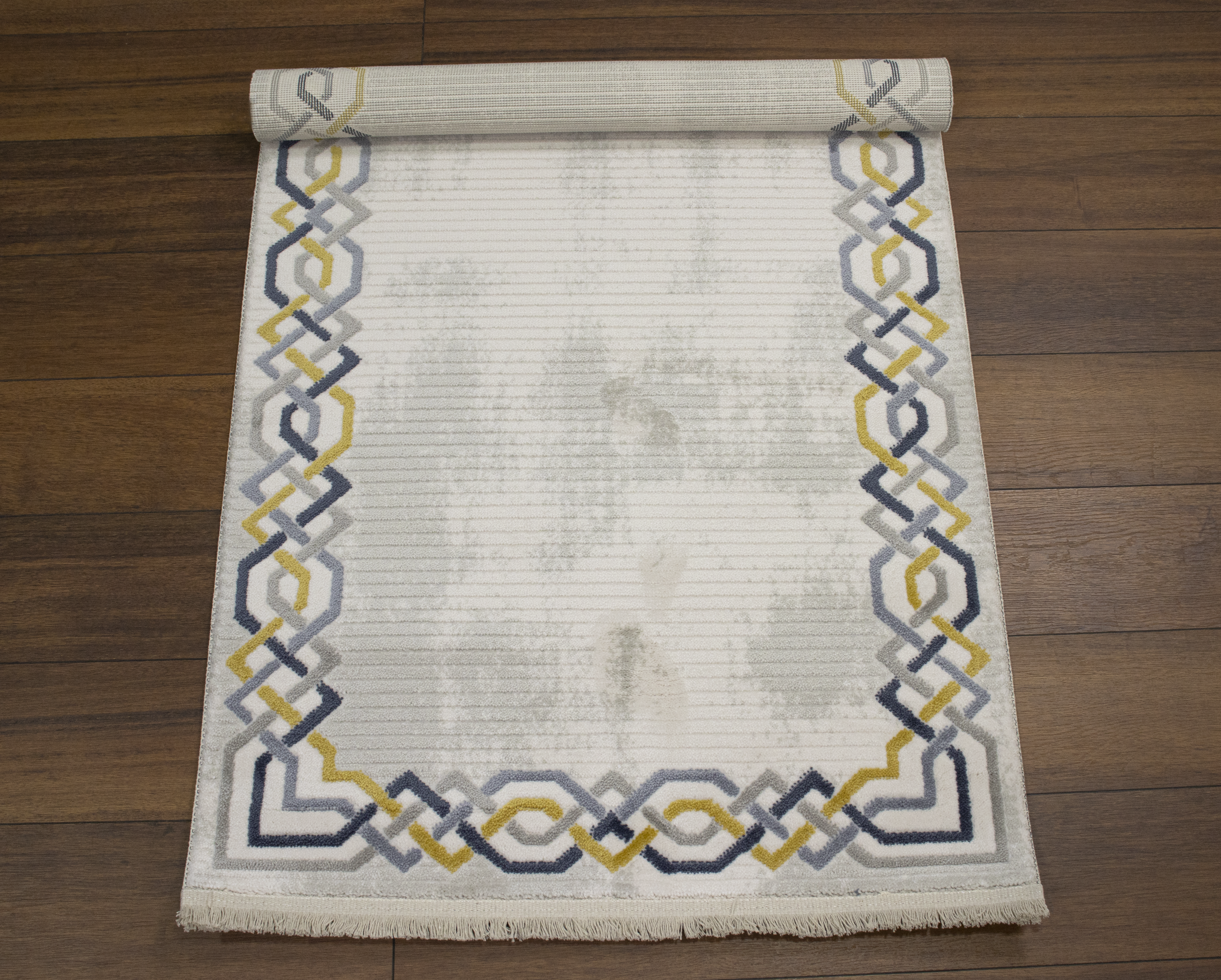 Sultan Asel Zincir Desen Modern Akrilik Makine Dokuma Salon Halısı - 11575