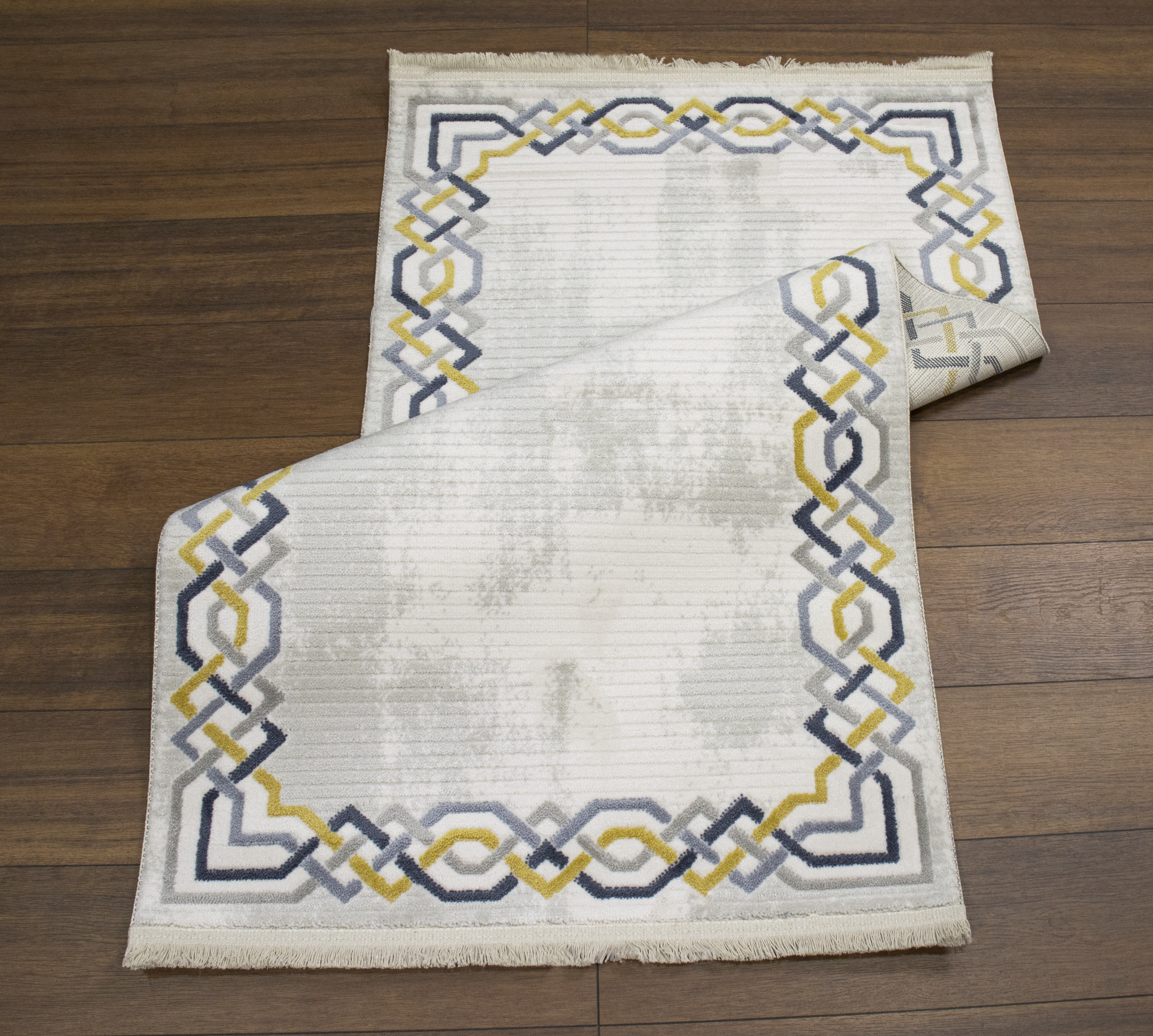 Sultan Asel Zincir Desen Modern Akrilik Makine Dokuma Salon Halısı - 11575