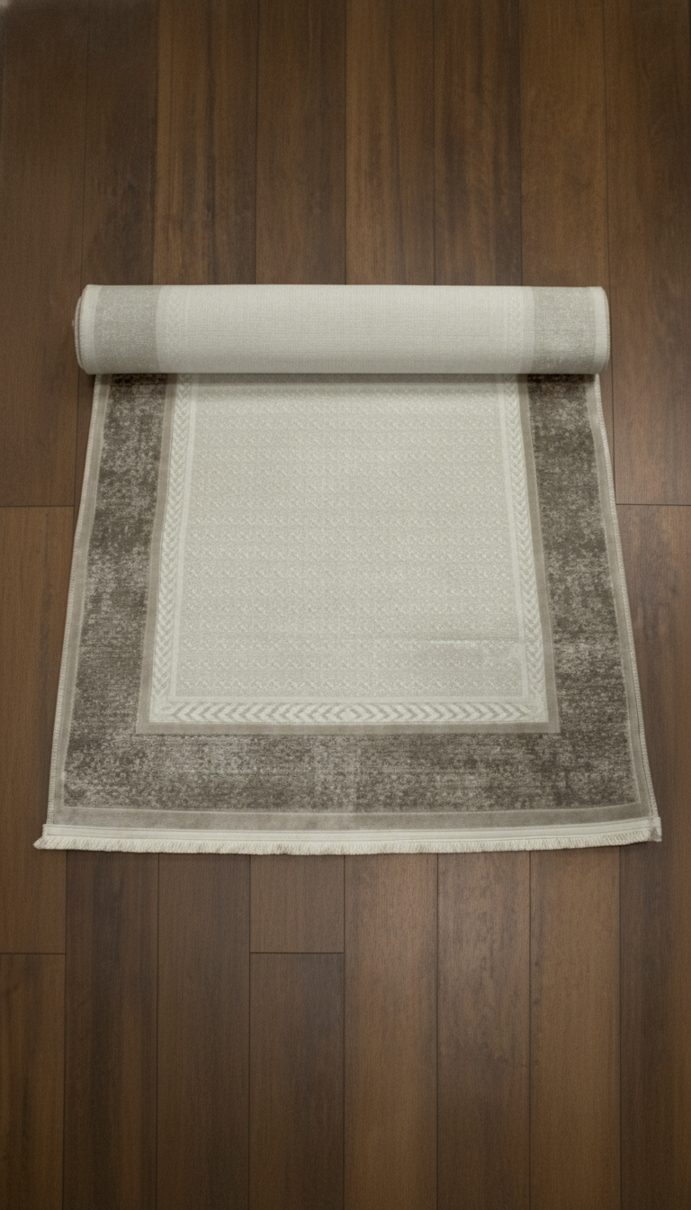 Sultan Majesty Çerçeveli Gri Modern  Makine Dokuma Salon Halısı - 3083