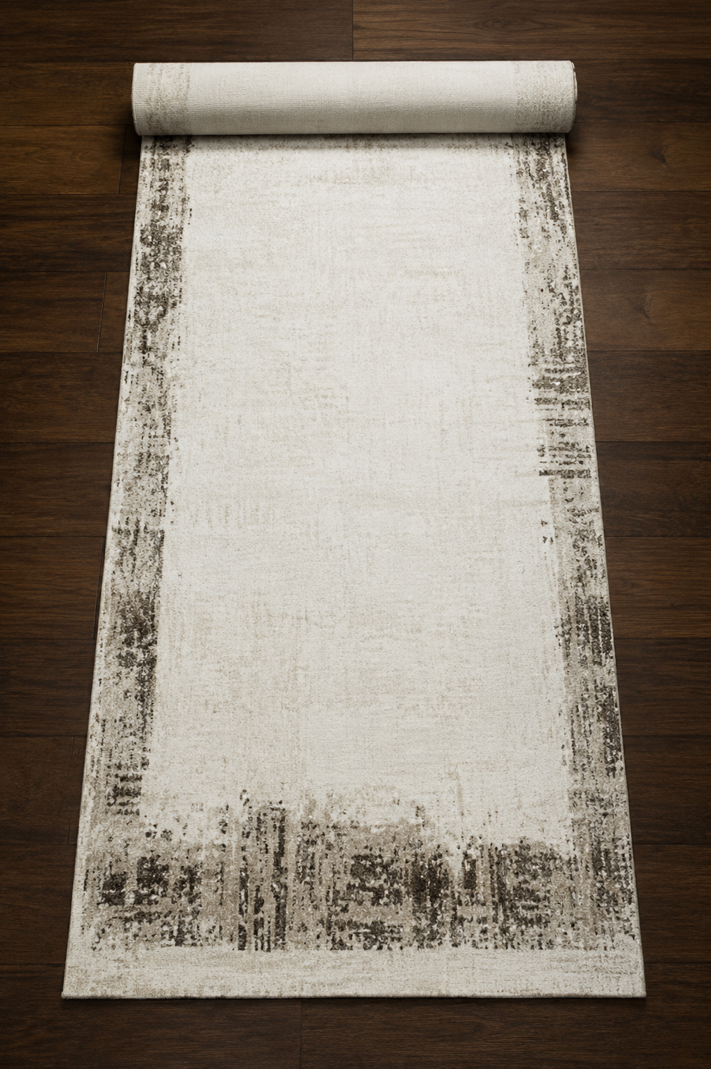 Sultan Serra Bordürlü Kahve Modern Akrilik Makine Dokuma Salon Halısı - 11307
