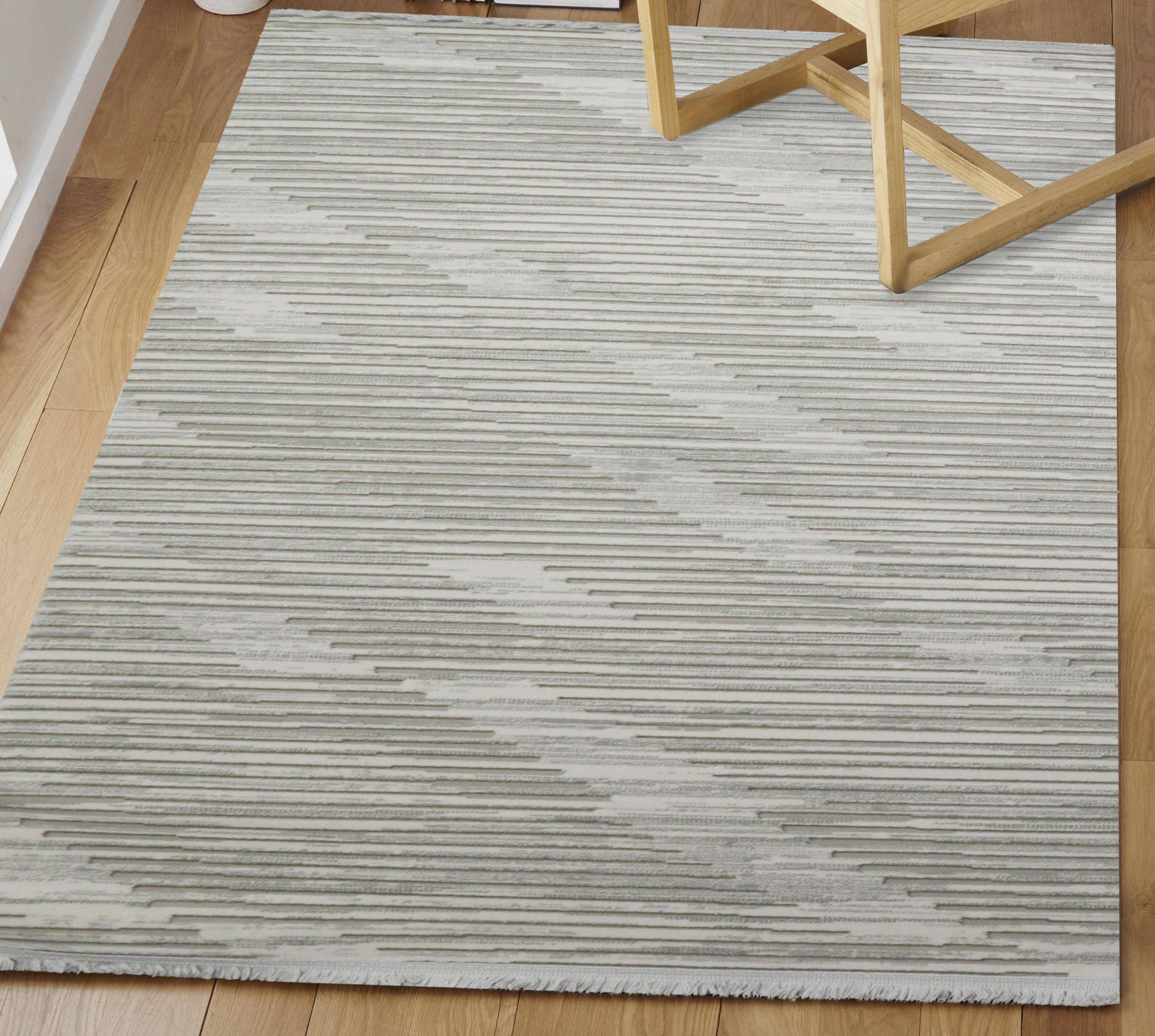 Sultan Serra Gri Klasik Modern Akrilik Makine Dokuma Salon Halısı - 11355