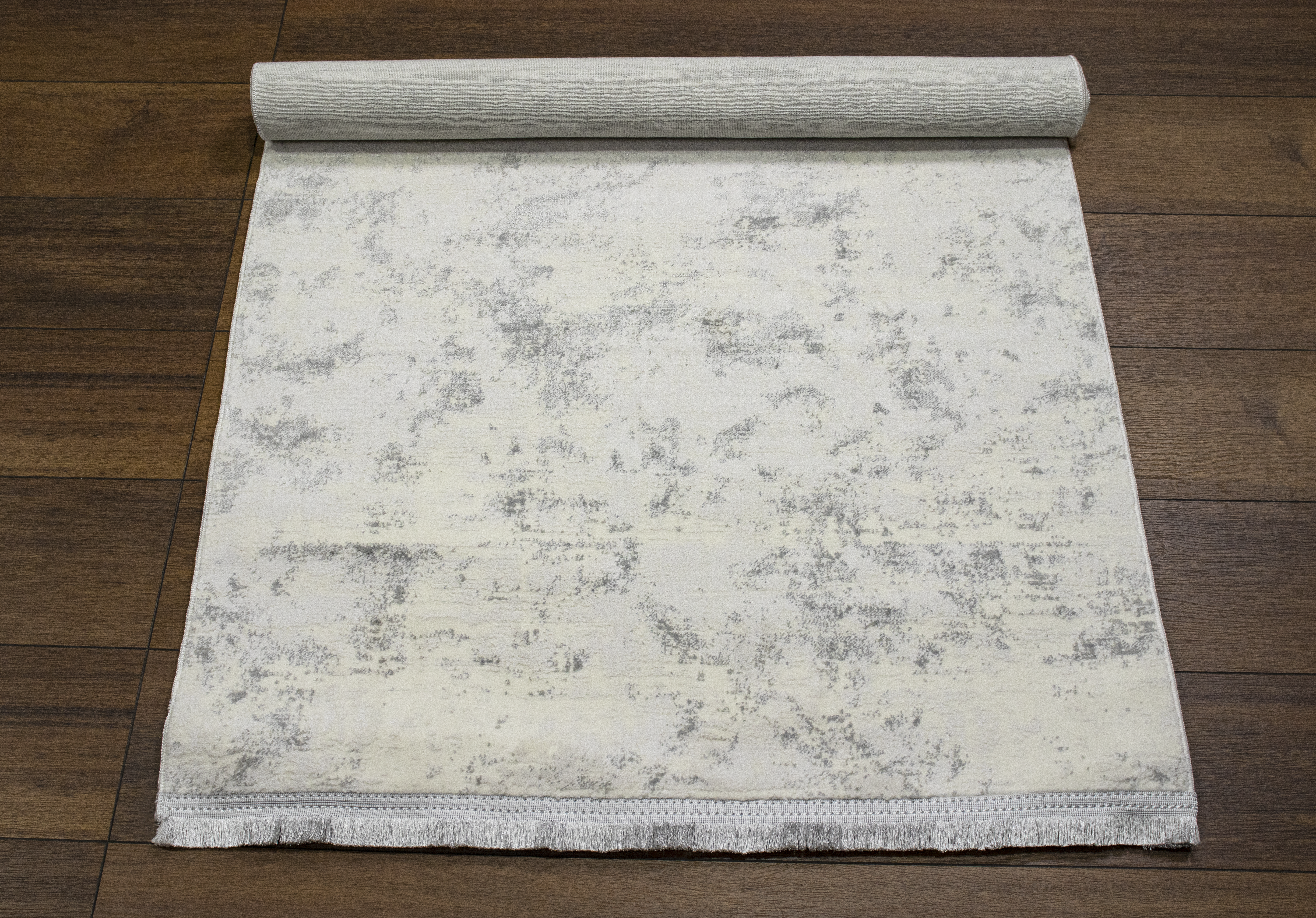 Sultan Zen Mermer Desen Krem Modern Akrilik Makine Dokuma Salon Halısı - 6416