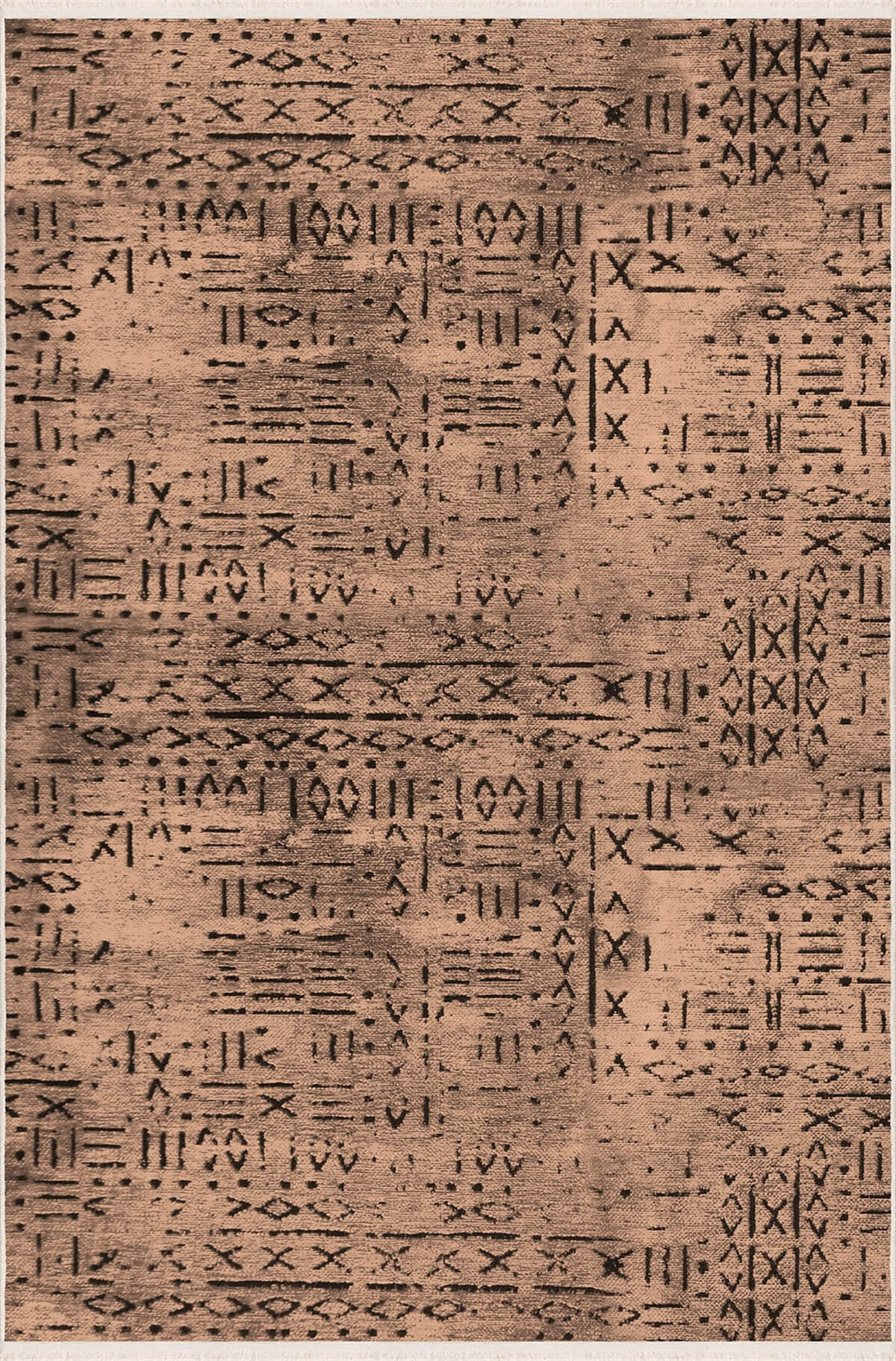 Vadi Şönil Kahve Renkli Modern Makine Dokuma Halı-8011