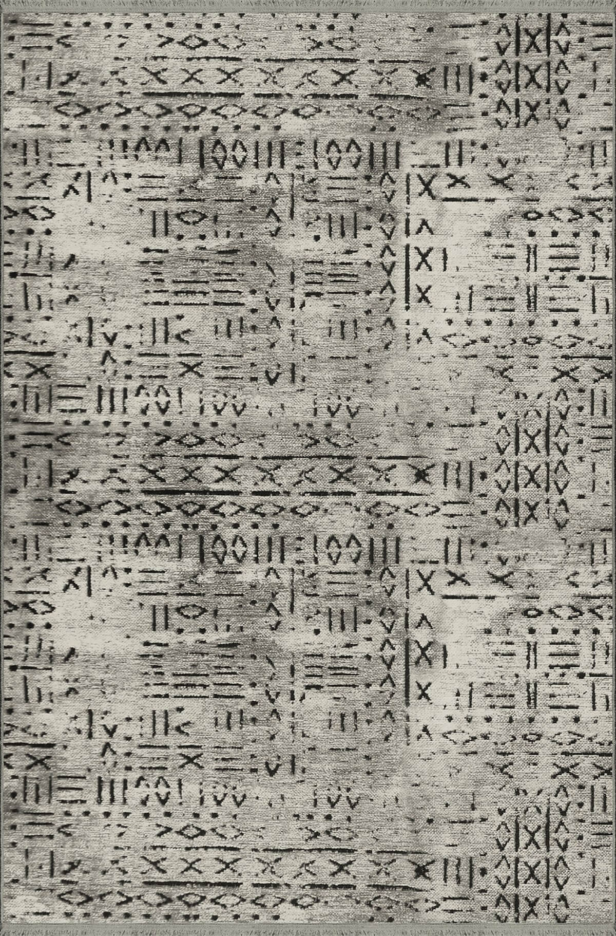 Vadi Şönil Gri Rengi Modern Makine Dokuma Halı-8015
