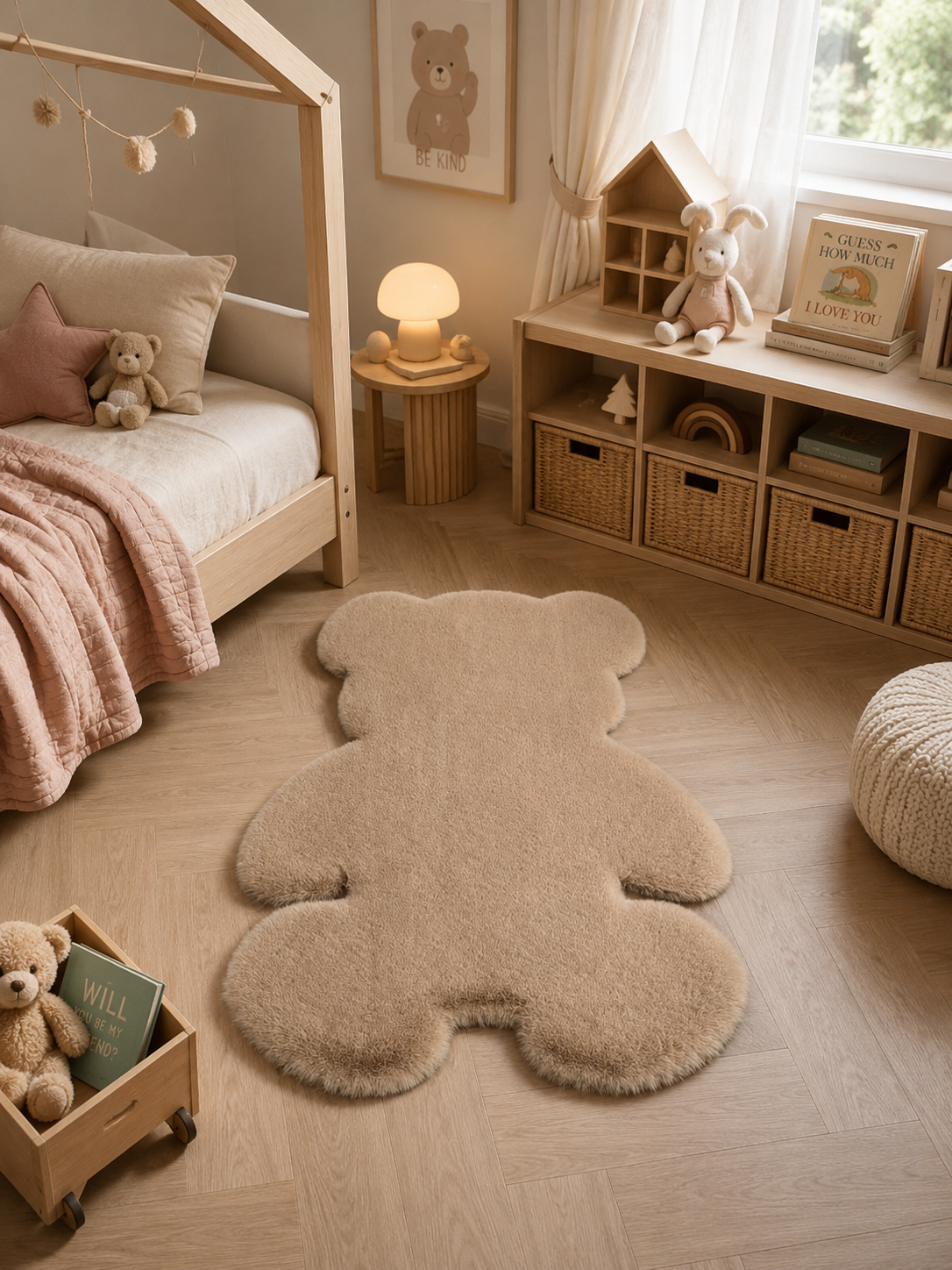 Vizon Ayıcık Şekilli Peluş Halı