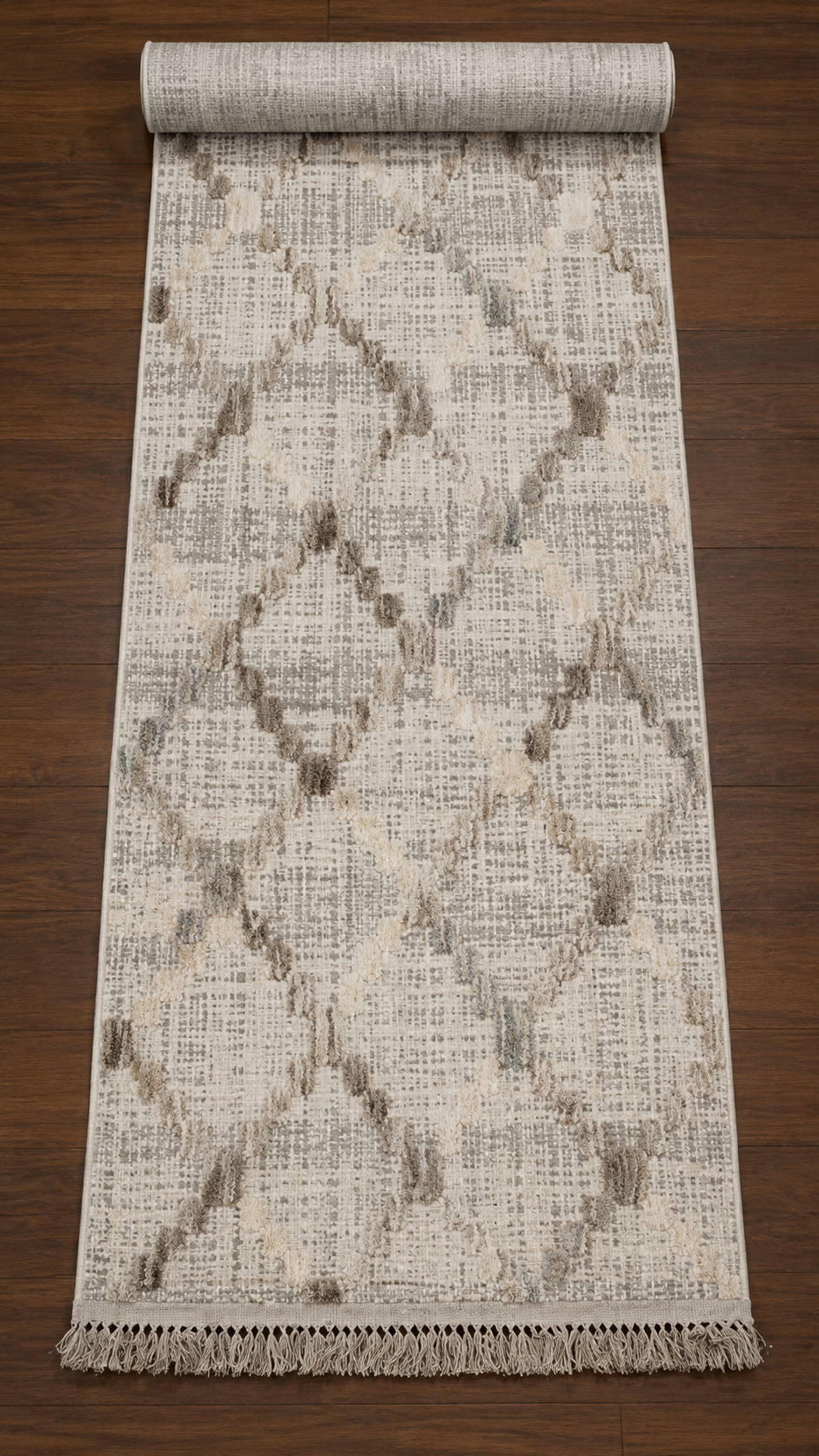 Yonca Seri İskandinav Piramit Desenli Makine Dokuma Taban Modern Salon Halısı 3090 | Sultan Halı