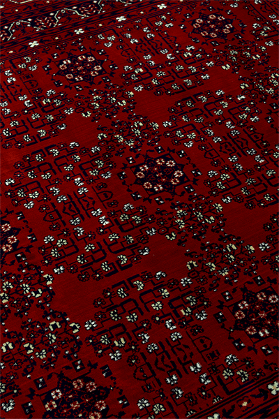 Kırmızı Renkli Afgan Motifli Yıkanabilir Otantik Dokuma Halı 02