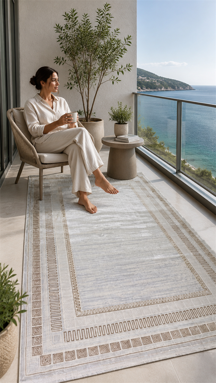 AGAH KF406 CREAM VIZON BORDÜRLÜ - Sultan Halı