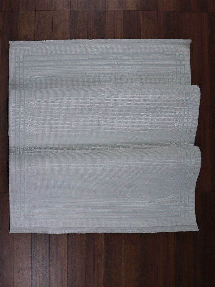 AGAH KF433 GRİ-MAVİ ÇİZGİ BORDÜRLÜ