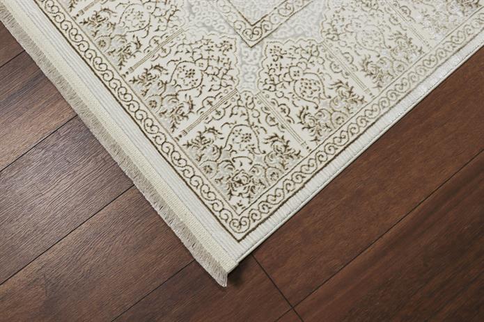 AGAH KF505 KREM-VİZON (DESENLİ KENAR)