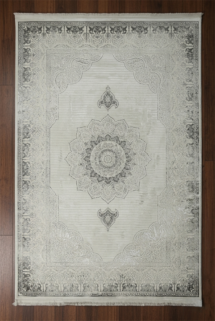 AGAH KF505 GRİ (DESENLİ KENAR)