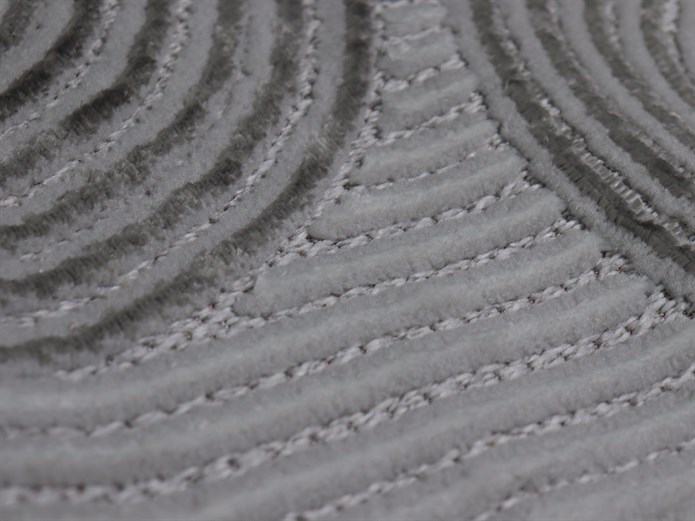 ARMA Serisi Açık Gri Krem Geometrik Desenli Modern Halı | MC 402