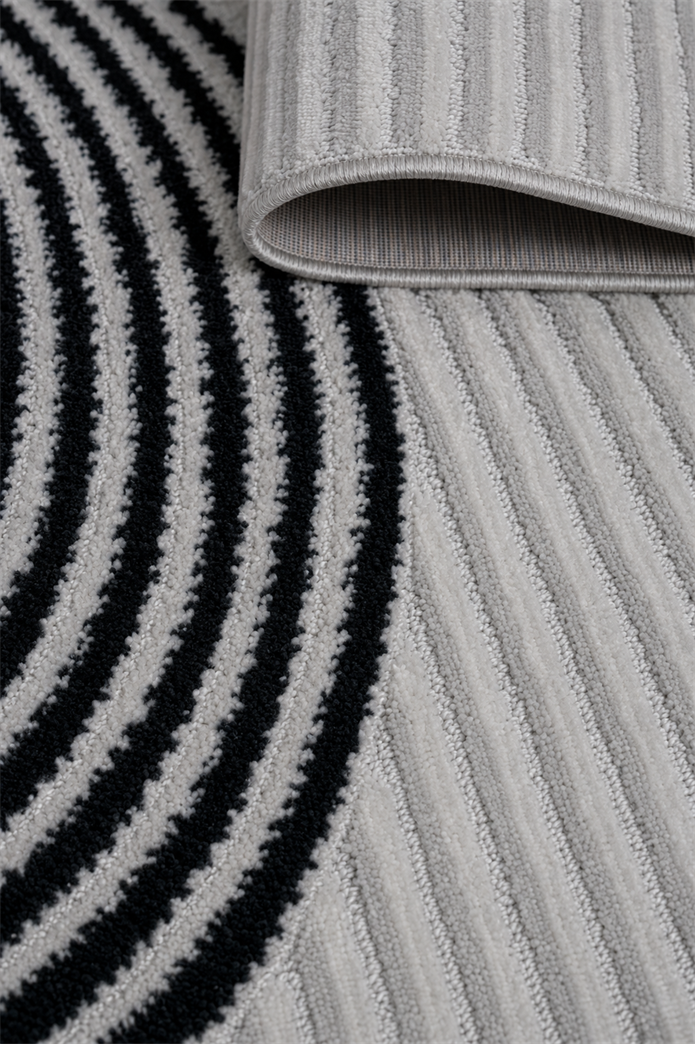 ARMA Serisi Multi Gri Geometrik Desenli Modern Halı | MC 402