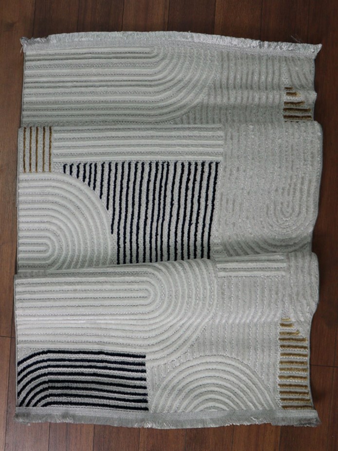 ARMA Serisi Multi Gri Geometrik Desenli Modern Halı | MC 402