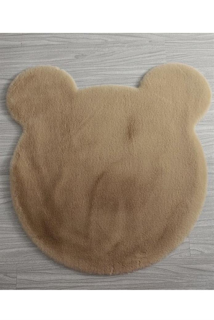 Ayıcık Kafası Şekilli Vizon Peluş Halı