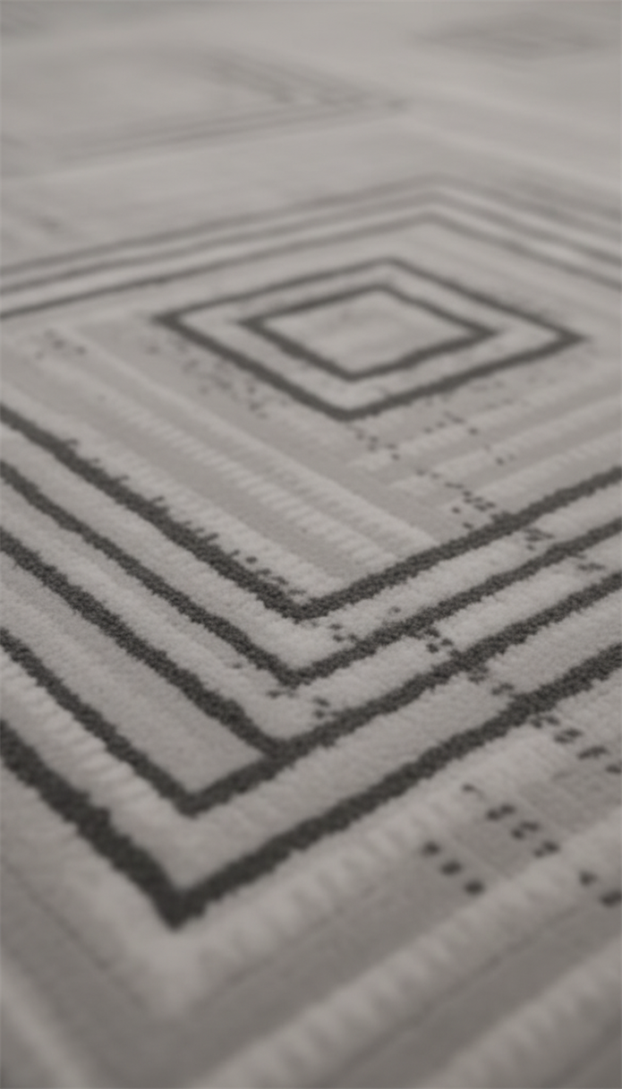 BAHAR Serisi Gri Yumuşak Geçişli Modern Desenli Halı | BT371