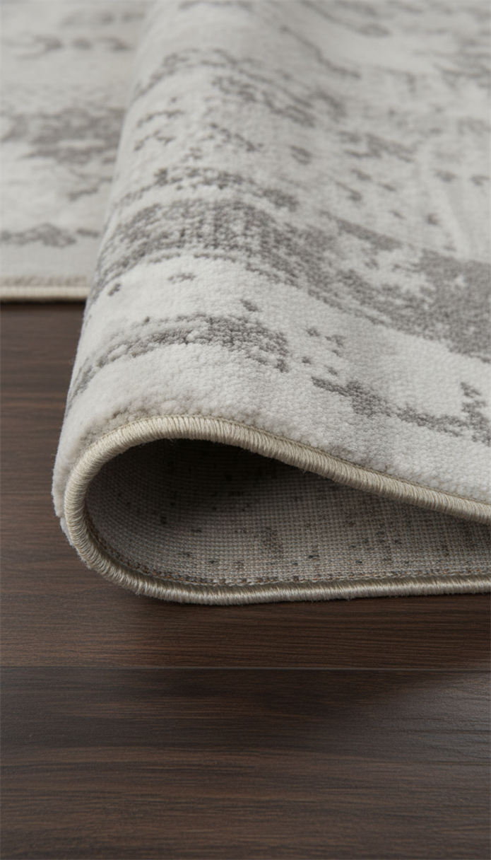 BAHAR Serisi Gri Yumuşak Geçişli Modern Desenli Halı | BT373