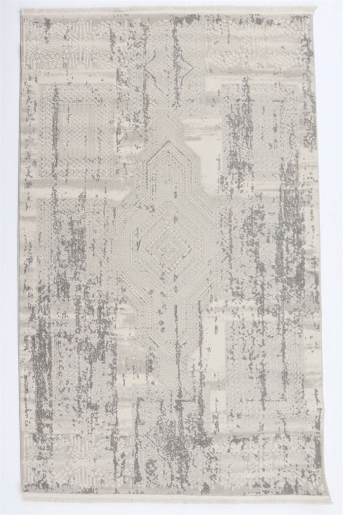 BAHAR Serisi Gri Yumuşak Geçişli Modern Desenli Halı | BT373