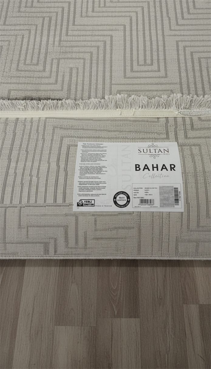 BAHAR Serisi Gri Yumuşak Geçişli Modern Desenli Halı | BT371