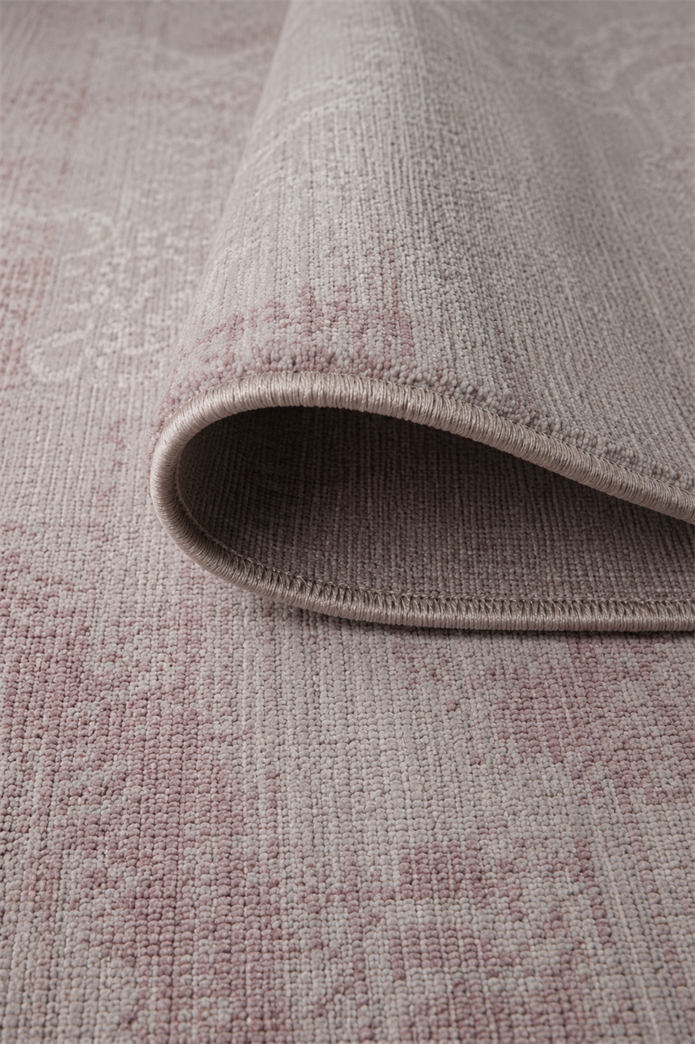 BAHAR Serisi Krem Pembe Yumuşak Geçişli Modern Desenli Halı | BT370