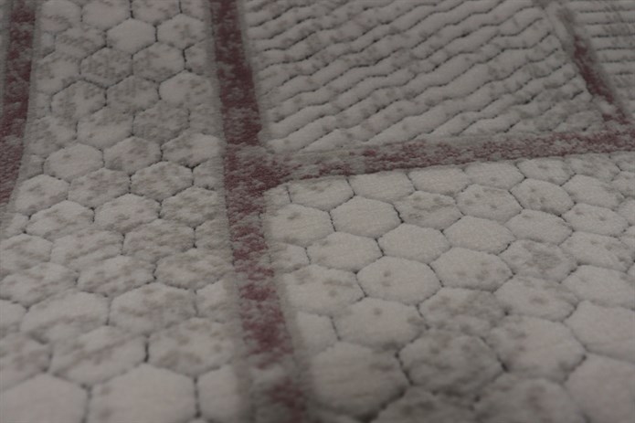 BAHAR Serisi Krem Pembe Yumuşak Geçişli Modern Desenli Halı | BT382