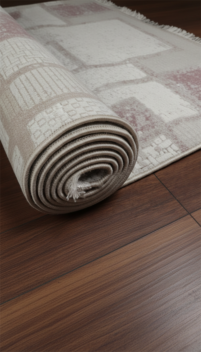 BAHAR Serisi Krem Pembe Yumuşak Geçişli Modern Desenli Halı | BT382