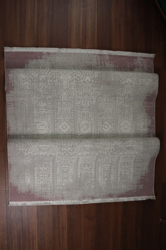 BAHAR Serisi Krem Pembe Yumuşak Geçişli Modern Desenli Halı | BT370