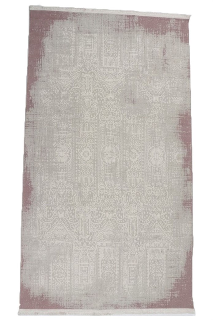 BAHAR Serisi Krem Pembe Yumuşak Geçişli Modern Desenli Halı | BT370