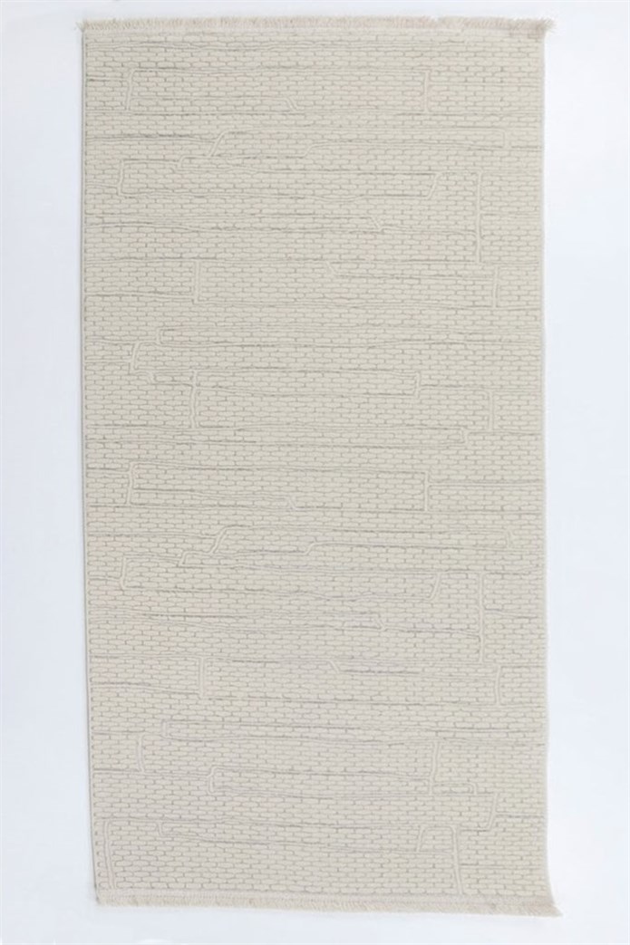 BAHAR Serisi Krem Yumuşak Geçişli Modern Desenli Halı | BT360