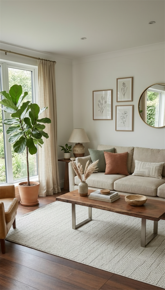 BAHAR Serisi Krem Yumuşak Geçişli Modern Desenli Halı | BT360