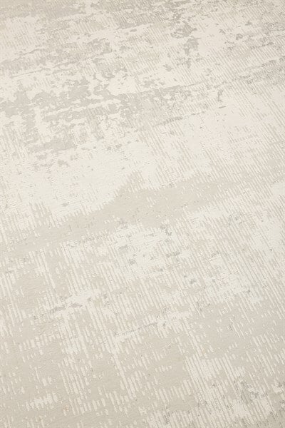 Bej Rengi Vintage Bambu Altı Kaymaz Makine Dokuma Halı