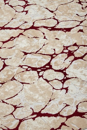 Bordo Bambu Yumuşak Yüzeyli Dokuma Çocuk Odası Oturma Odası Salon Mutfak Halısı Yolluk  