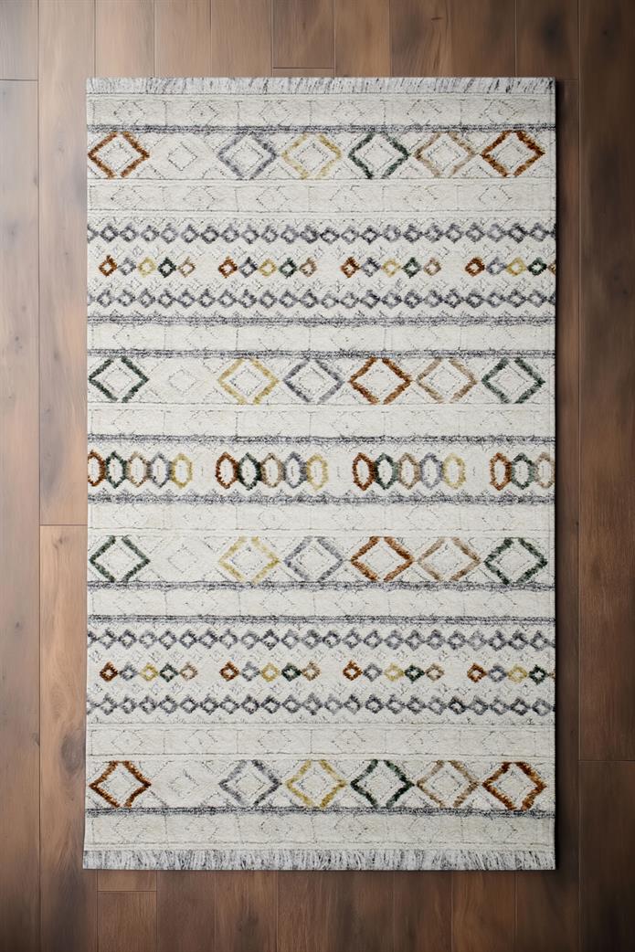 Bubble Color İskandinav Desenli Makine Dokuma Taban Modern Salon Halısı 4023 | Sultan Halı