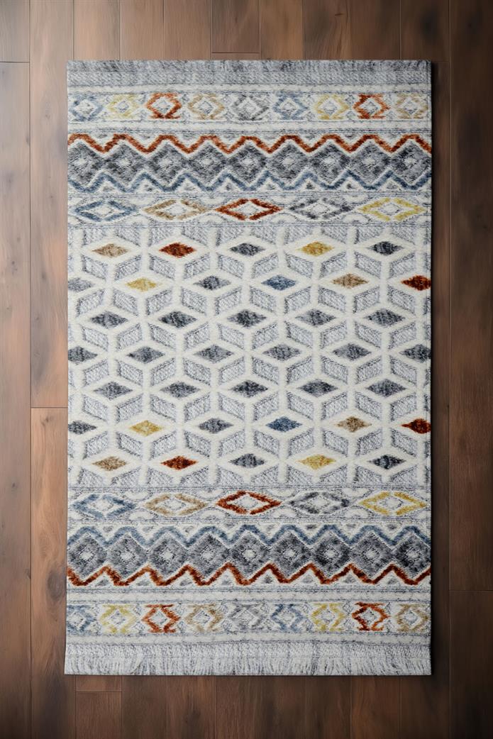 Bubble Color İskandinav Desenli Makine Dokuma Taban Modern Salon Halısı 4020 | Sultan Halı