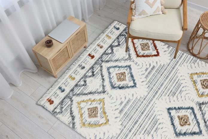 Bubble Color İskandinav Desenli Makine Dokuma Taban Modern Salon Halısı 4021 | Sultan Halı