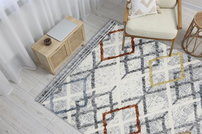 Bubble Color İskandinav Desenli Makine Dokuma Taban Modern Salon Halısı 4022 | Sultan Halı