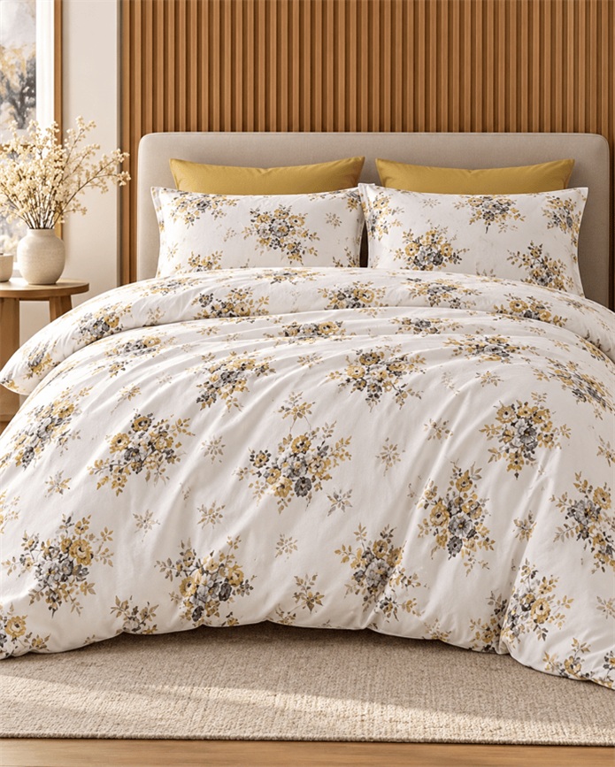 Çift Kişilik Desenli Yastıklı Nevresim Takımı HÇ16 200x220