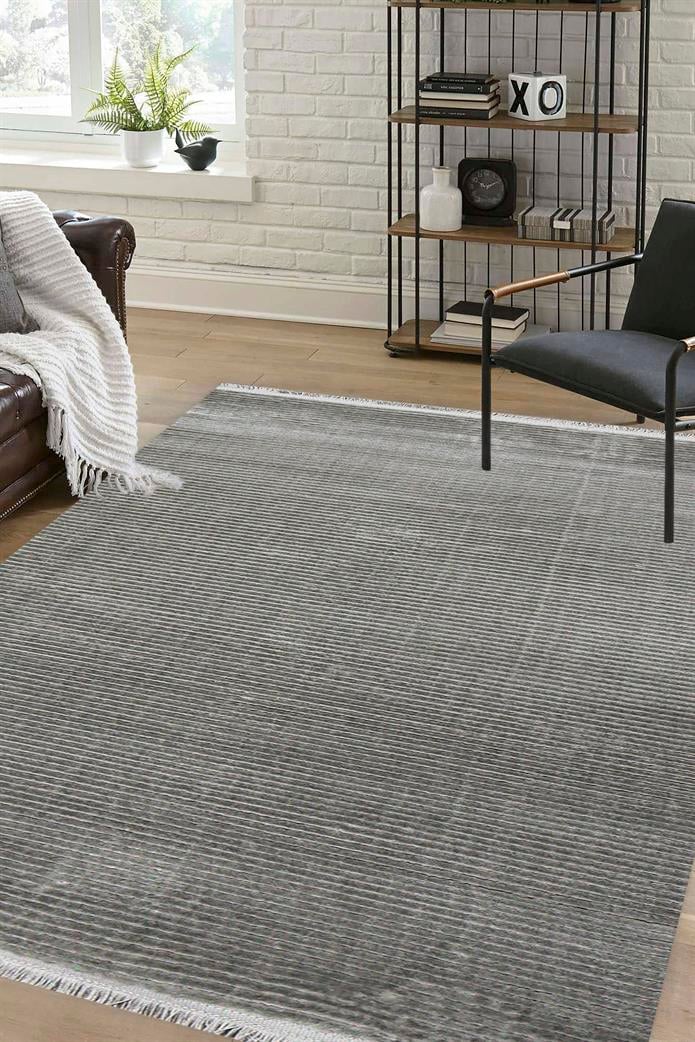 Crown 4010 GRİ Seri  Makine Dokuma Taban Modern Salon Halısı | Sultan Halı