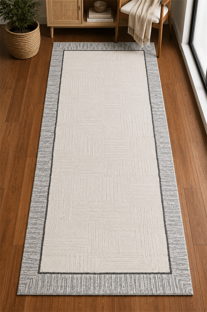 Crown 4012 GRİ Seri  Makine Dokuma Taban Modern Salon Halısı | Sultan Halı