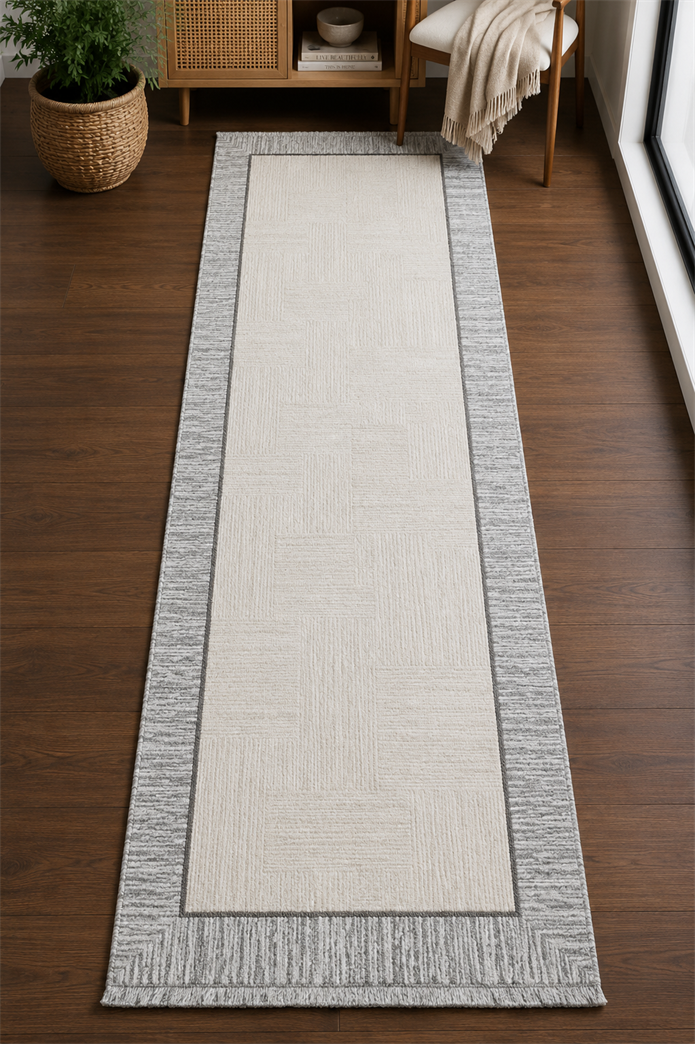 Crown 4012 GRİ Seri  Makine Dokuma Taban Modern Salon Halısı | Sultan Halı