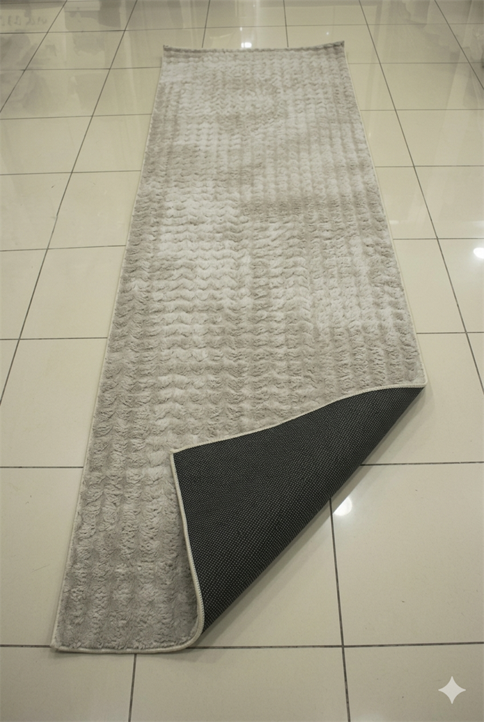 Dream Soft Bej Yumuşak Yüzeyli Kaymaz Makinede Yıkanabilir Halı