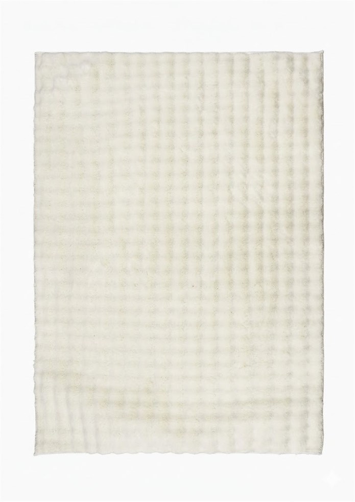 Dream Soft Krem Desenli Yumuşak Yüzeyli Kaymaz Makinede Yıkanabilir Halı